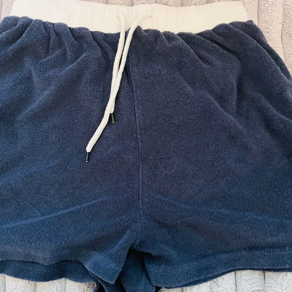 Navy and white shorts
